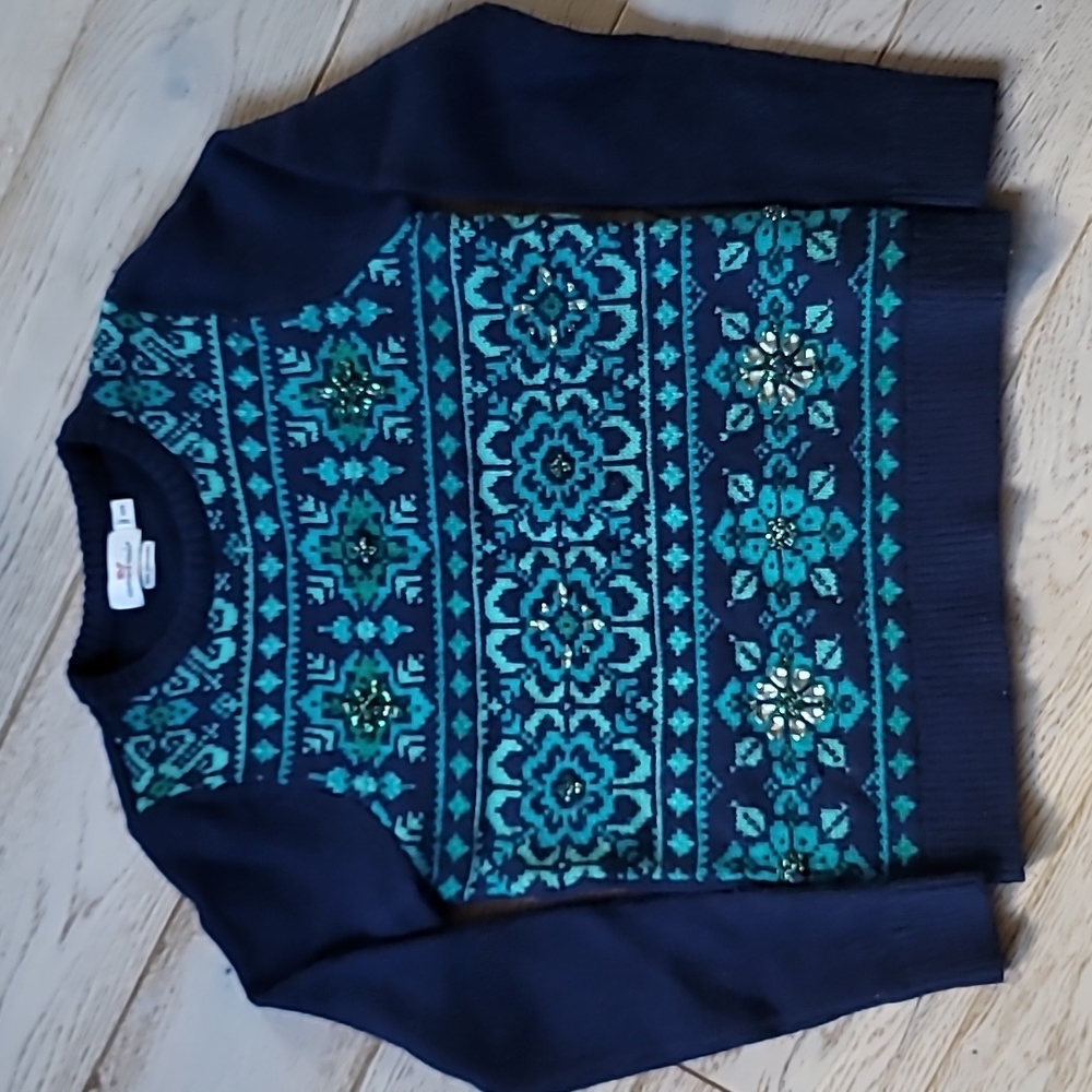 Vineyard Vines cashmere blend Fairisles jeweled sweater xxs